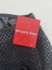 Dog Pet Party Dress Black Costume Holiday Size Medium New