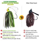 5pcs Weedless Bass Jigs - 1 4oz Swim Fishing Lures For Bass Pike Walleye Muskie