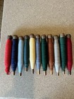 Antique Wooden  Thread Yarn Spools Vintage Lot Of 11  9 Inches Long  Sfh