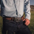Montana Silversmiths Attitude Ropin  Ready Longhorn Western Belt Buckle