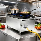 12  Commercial Countertop Gas Range 2-burner Gas Stove 56000 Btu Propane Lp ng