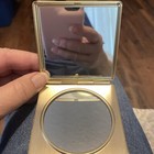 Lovely Compact Mirror W Geisha Design From Japan 2 75 X 3   Euc