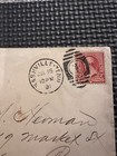 1891 Collector Envelope With Scott  220 With A Fancy Cancel Washington Stamp