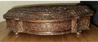 Antique French Bagard Casket Box 17th Century Carved Wood Box With Coat Of Arms