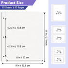 Photo Album Refill Pages For 3 Ring Binder  60 Pages 9 X 11 Inch Self Adhesive P