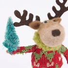 Primitives By Kathy Holiday Deer Felt Critter Ornament Gift Winter Christmas