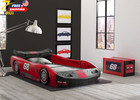 Children Turbo Race Car Twin Bed Red Plastic For Kids Of All Ages New