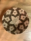 African Hand Woven Swirl Coil Wall Decor Basket Natural Wood Bowl 13 Tan Brown