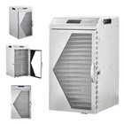 18 Tray Food Dehydrator Stainless Steel Meat Fruit Vegetable Jerky Dryer Machine