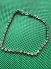 Pair Of 9    Rhinestone Diamond Anklets   Vintage 1980s