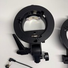 Photography Lighting Gear Lot Manfrotto Cheetah Triggers Glow S-type Brackets