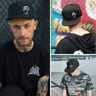 Embroidery Flat Bill Hats For Men Flat Brim Snapback Hats For Men Snap Back M   