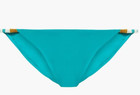 Vix By Paula Hermanny Ella Embellished Low-rise Bikini Briefs Sz Xs Teal