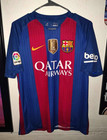 Barcelona 2016 Home Messi  10 Nike Authentic Jersey Men s Size Medium