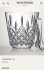 New In Box  580 Vintage Waterford Lismore Champagne Ice Bucket Made In Ireland