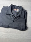 Dickies Mens Xlt Button-up Short Sleeve Work Shirt In Dark Gray