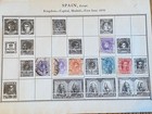 Spain Stamp Lot   Album Page - 36 Stamps - Used - Estate Find