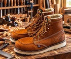 Thorogood American Heritage 6  Steel Toe Work Boots For Men - Full-grain Leather