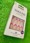 Kiss Voguish Fantasy French Pink Nude Medium Almond Press-on Nails Glue Included