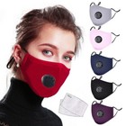 1 masks 2 filter Washable Anti-fog Haze-face Mask Cover Protetion Respirator New