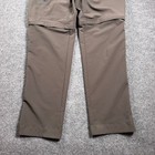 Rei Endeavor Convertible Hiking Pants Mens M 32l Brown Zip Off Cargo Outdoor