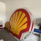 Vintage Shell Gas Station Sign   All-original   Classic Pecten Logo   84    X 88   