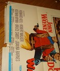 1967 One-sheet Movie Poster The War Wagon John Wayne And Kirk Douglas  poor 