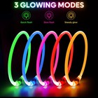 Usb Waterproof Led Dog Collar Light-rechargeable  Multi-color  fits All Sizes