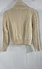 Vintage 90s Gianni Versace Couture Women s Cream Cable Knit Turtleneck Sweater