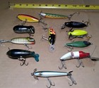 Vintage Fishing Lures   Antique Fishing Lure Lot 48 Of Mixed Lures 