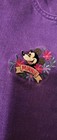 Vintage Disney Minnie Mouse Purple Denim Jeans Size 12 Girls Embroidered Mickey
