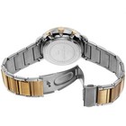 Akribos Xxiv Ak810ttg Chronograph Gmt Black Dial Goldtone Silvertone Mens Watch