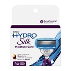3 Pks Schick Hydro Silk Moisture Care 5 Blades Shaver 4 pack Total 12 Cartridges