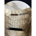 Poof Girls Faux Fur Vest Girls Sz 14 Sweater Knit Sleeveless Brown Cream Winter