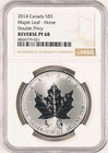 Canada  5 2014 Ngc Pf68 Double Horse Privy Silver Maple Leaf Hieroglyphic