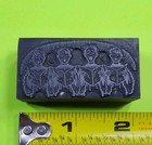 Antique Vtg Boys Singing Church Choir Letterpress Print Type Ornament Cut Block