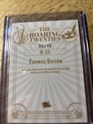 Thomas Edison 2025 Pieces Of The Past Red Holo  The Roaring 20 s Card 3 10