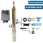 4  600w Solar Pump Submersible Pump Bore Dc 48v Deep Well Pump   Mppt Controller
