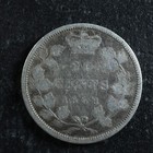 20 Cents 1858 Canada Silver Queen Victoria C    Vg-8