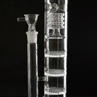 16  Tall Glass Bong Honeycomb Large Smoking Hookah Filter Water Pipe 18mm Bowl