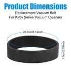 Peutier 4pcs Vacuum Replacement Belt For Kirby  Circumference Medium  Black