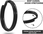 Split Rings  15mm 0 59 Inch  Black  50pcs   Round Ring Key Chain