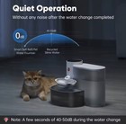 Stainless Steel Wireless Pet Water Fountain 3l Automatic Cat   Dog