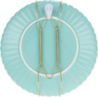 12 Pieces Plate Hangers For Wall Stainless Steel Wire Invisible Plate Hangers He