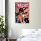 Budweiser - Where There Is Life There Is Bud  - Vintage Advertising Poster