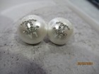 Chanel 2 Buttons   16mm White Faux Pearl  Resin  This Is For 2