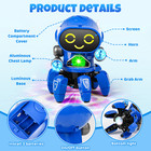 Lvelia Dancing Robot Toy With Lights   Music Gift For Kids Ages 3-12  Blue