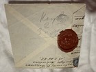 1915 Riga Latvia To Brussels Red Cross Pow Reg Cover Russia Franking  wax Seal