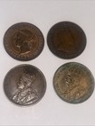 Canada Large Cent George V Lot Of Four - 1901-1910-1916-1918