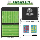 Soccer Coaching Board Magnetic Clipboard Foldable Dry Erase Tactical Board